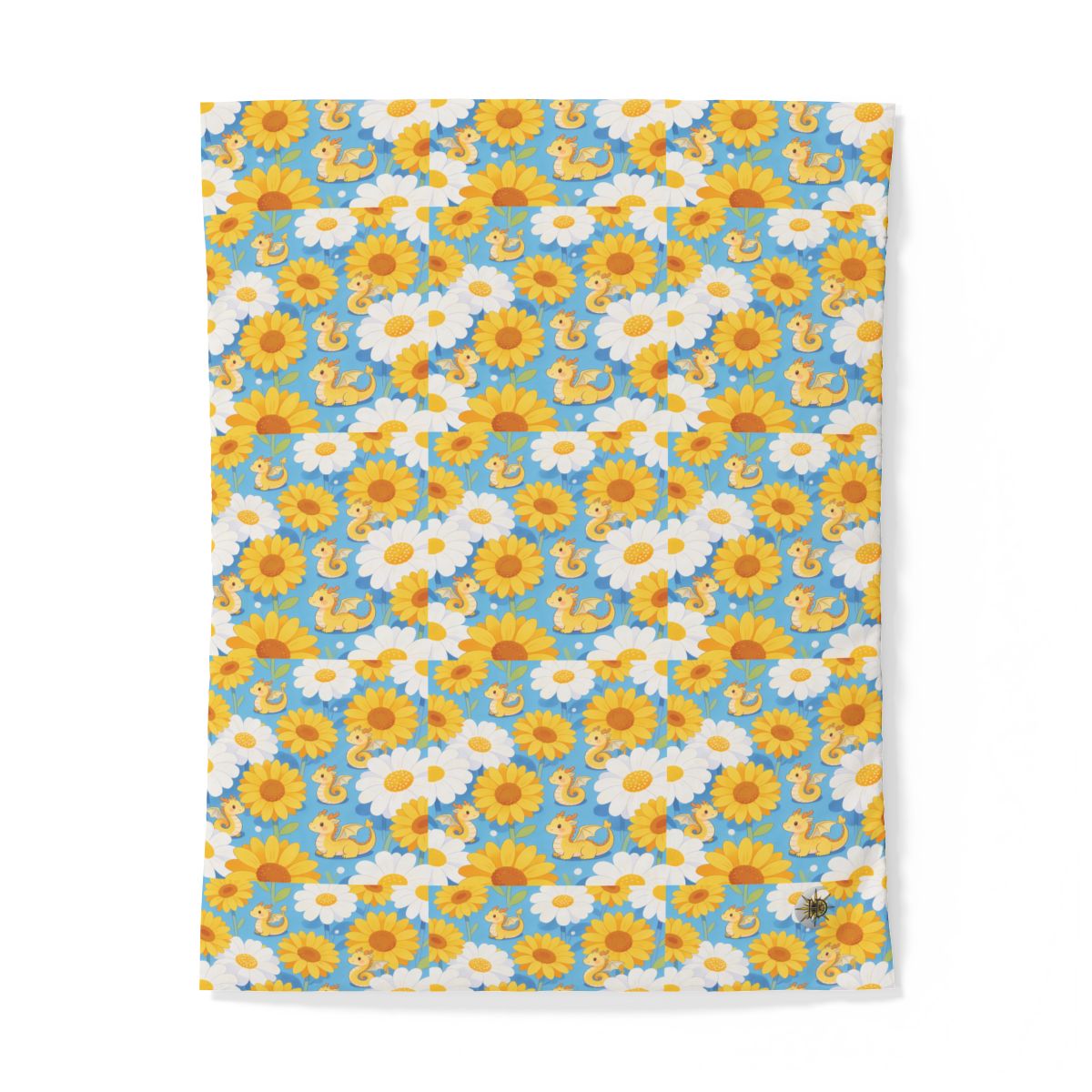 HD Sunshine Dragonlings 100% Cotton Duvet Cover — additional view
