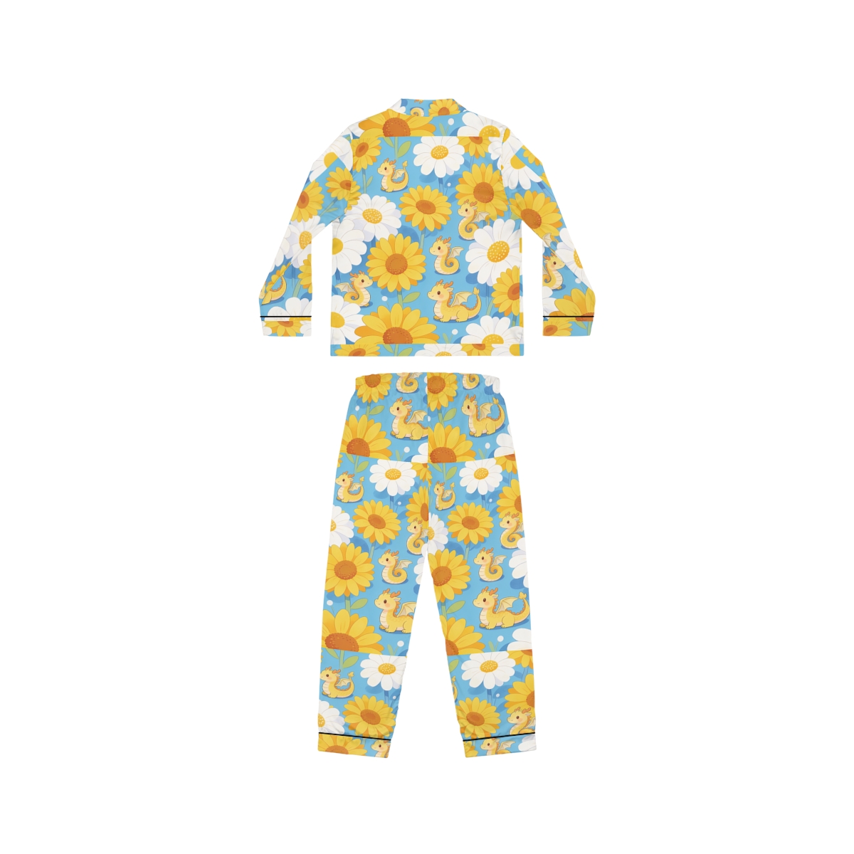 HD Sunshine Dragonlings Women’s Satin Pajama Set — additional view