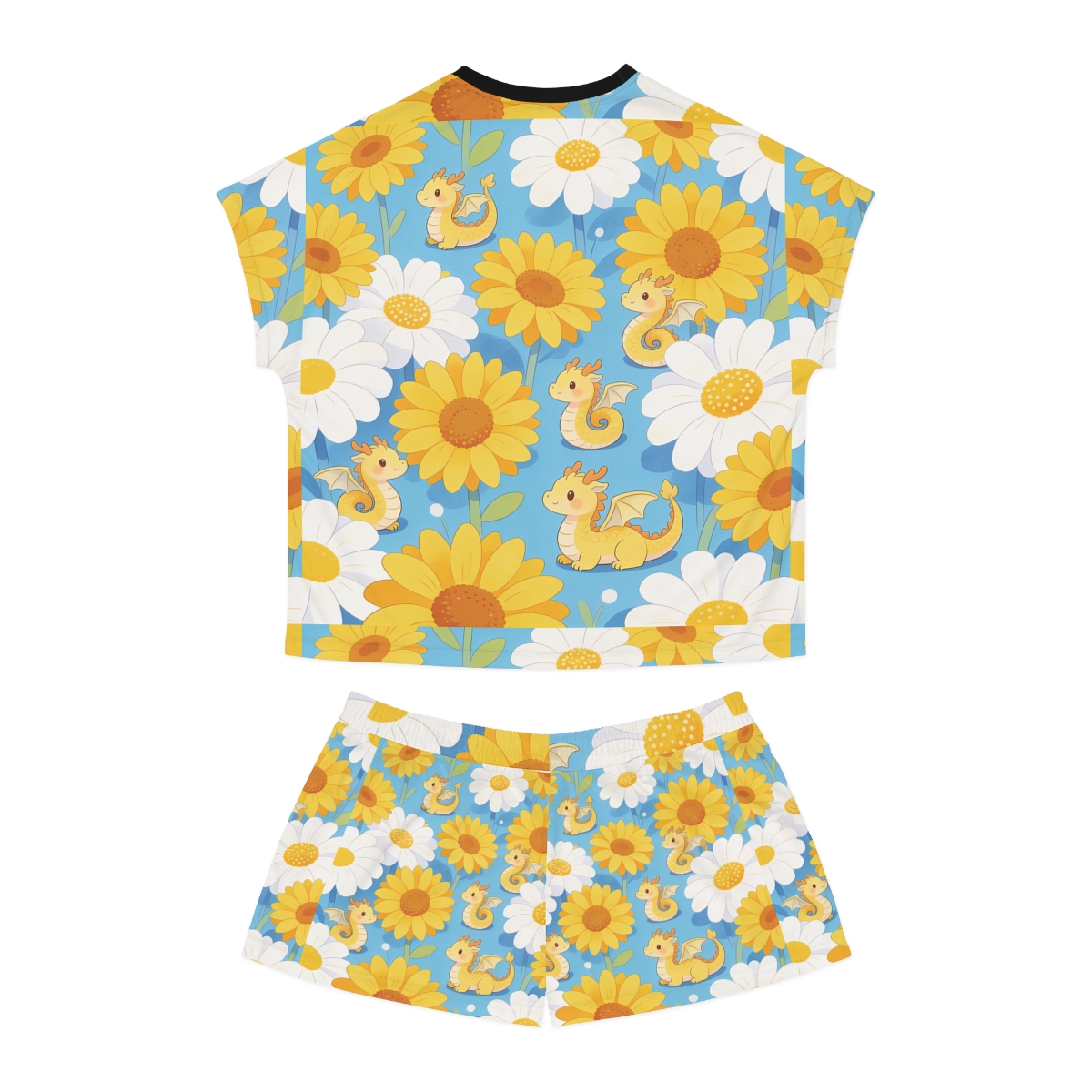 HD Sunshine Dragonlings Women’s Short Pajama Set — additional view