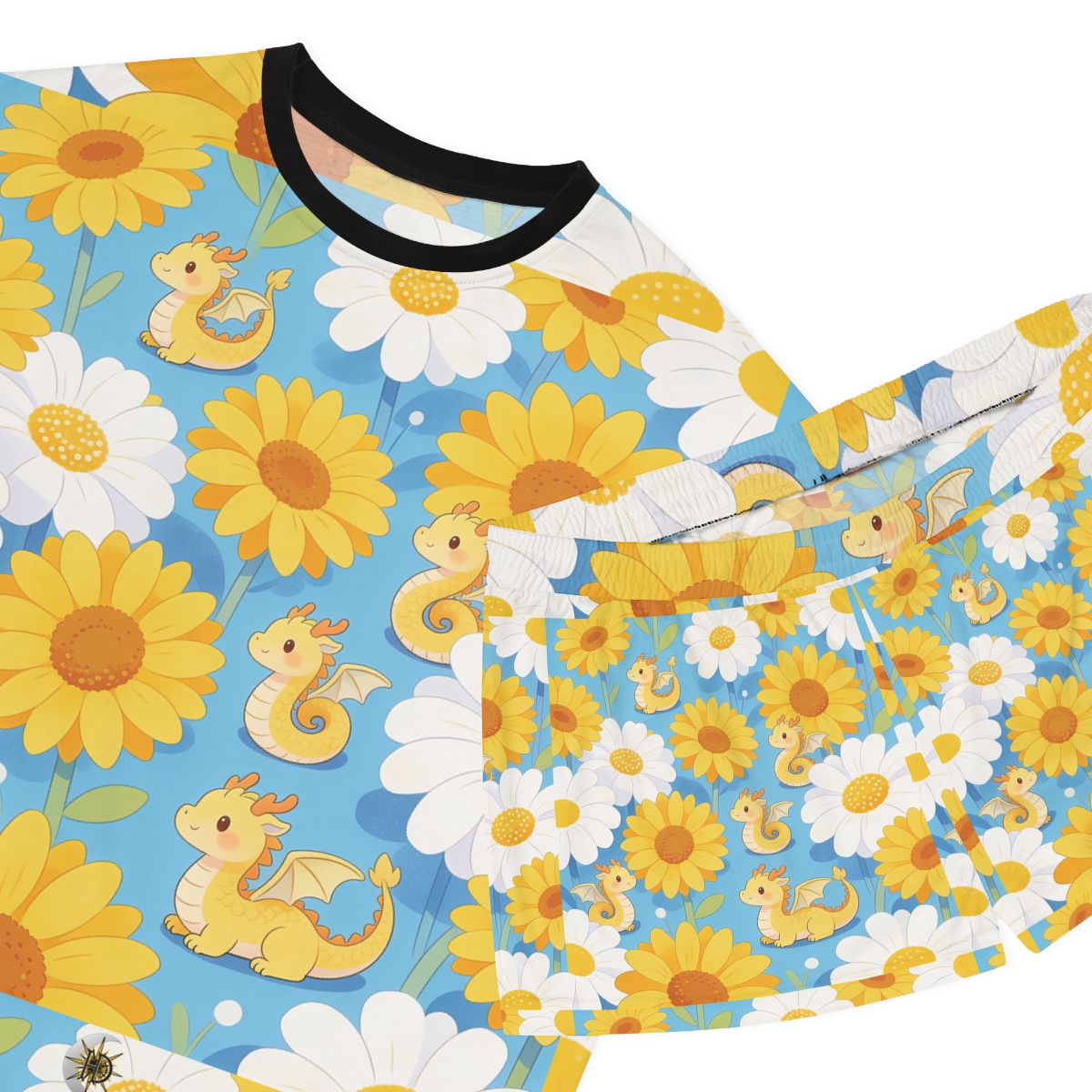 HD Sunshine Dragonlings Women’s Short Pajama Set — additional view