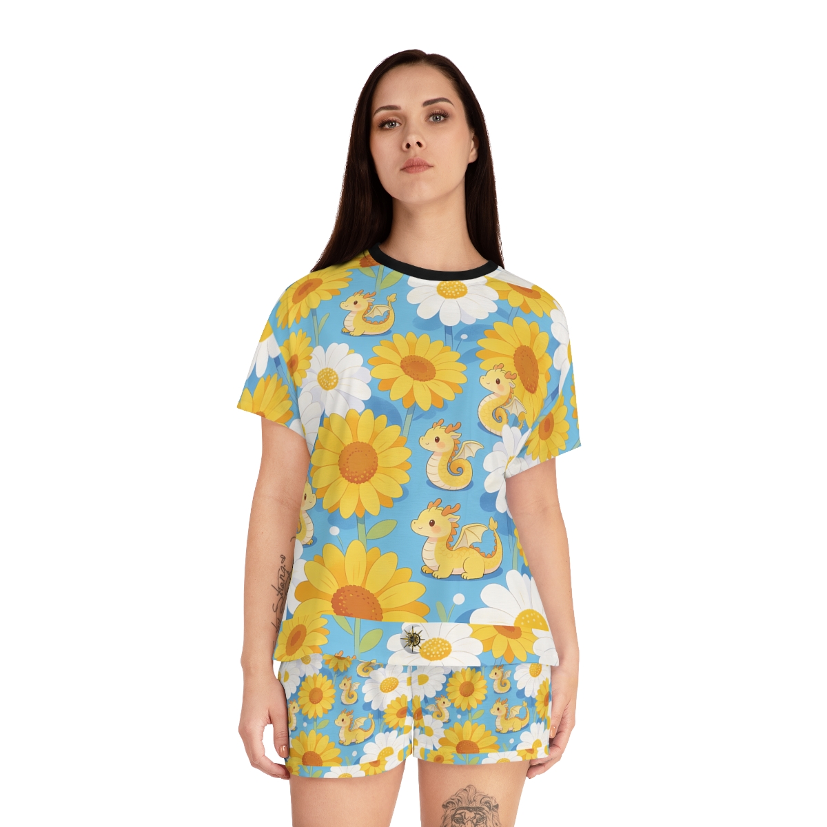 HD Sunshine Dragonlings Women’s Short Pajama Set — additional view