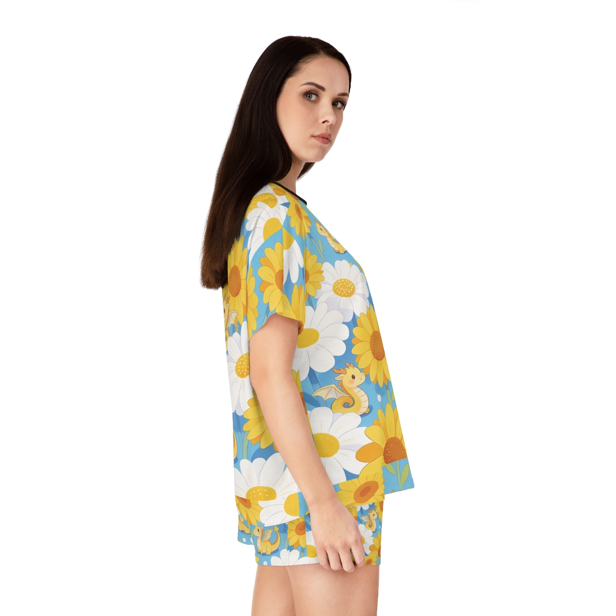 HD Sunshine Dragonlings Women’s Short Pajama Set — additional view