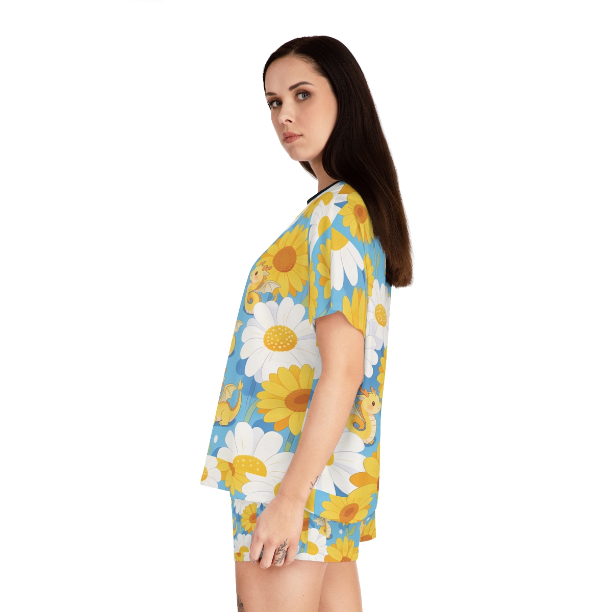 HD Sunshine Dragonlings Women’s Short Pajama Set — additional view