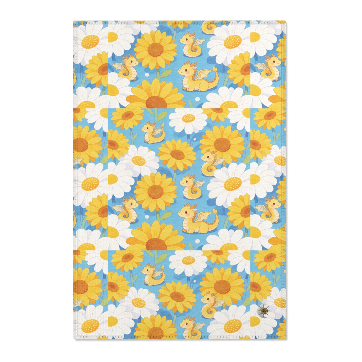 HD Sunshine Dragonlings Polyester Chenille Area Rug