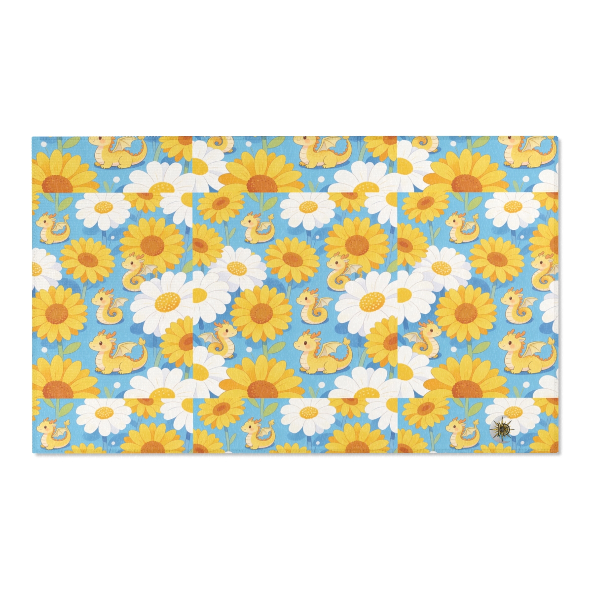 HD Sunshine Dragonlings Polyester Chenille Area Rug — additional view