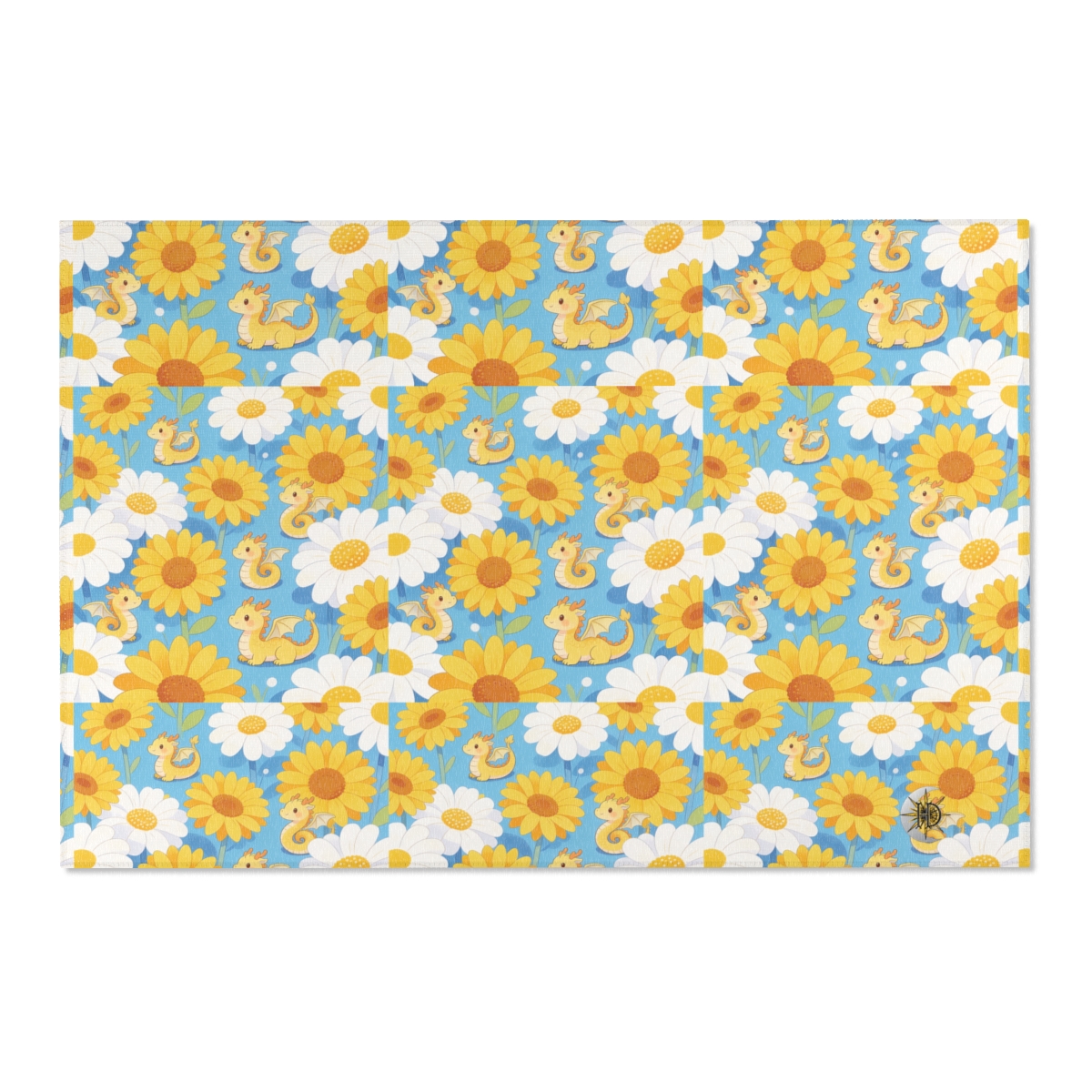 HD Sunshine Dragonlings Polyester Chenille Area Rug — additional view
