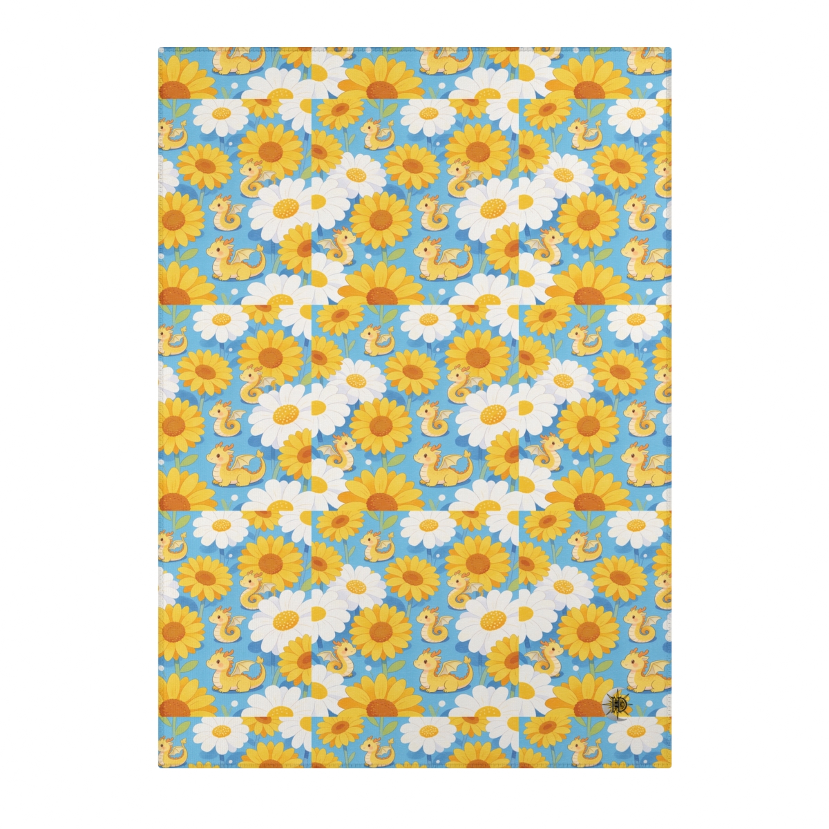 HD Sunshine Dragonlings Polyester Chenille Area Rug — additional view