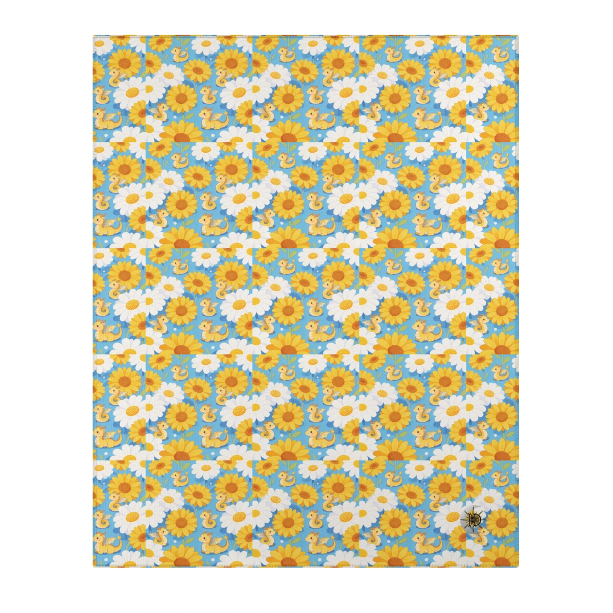 HD Sunshine Dragonlings Polyester Chenille Area Rug — additional view
