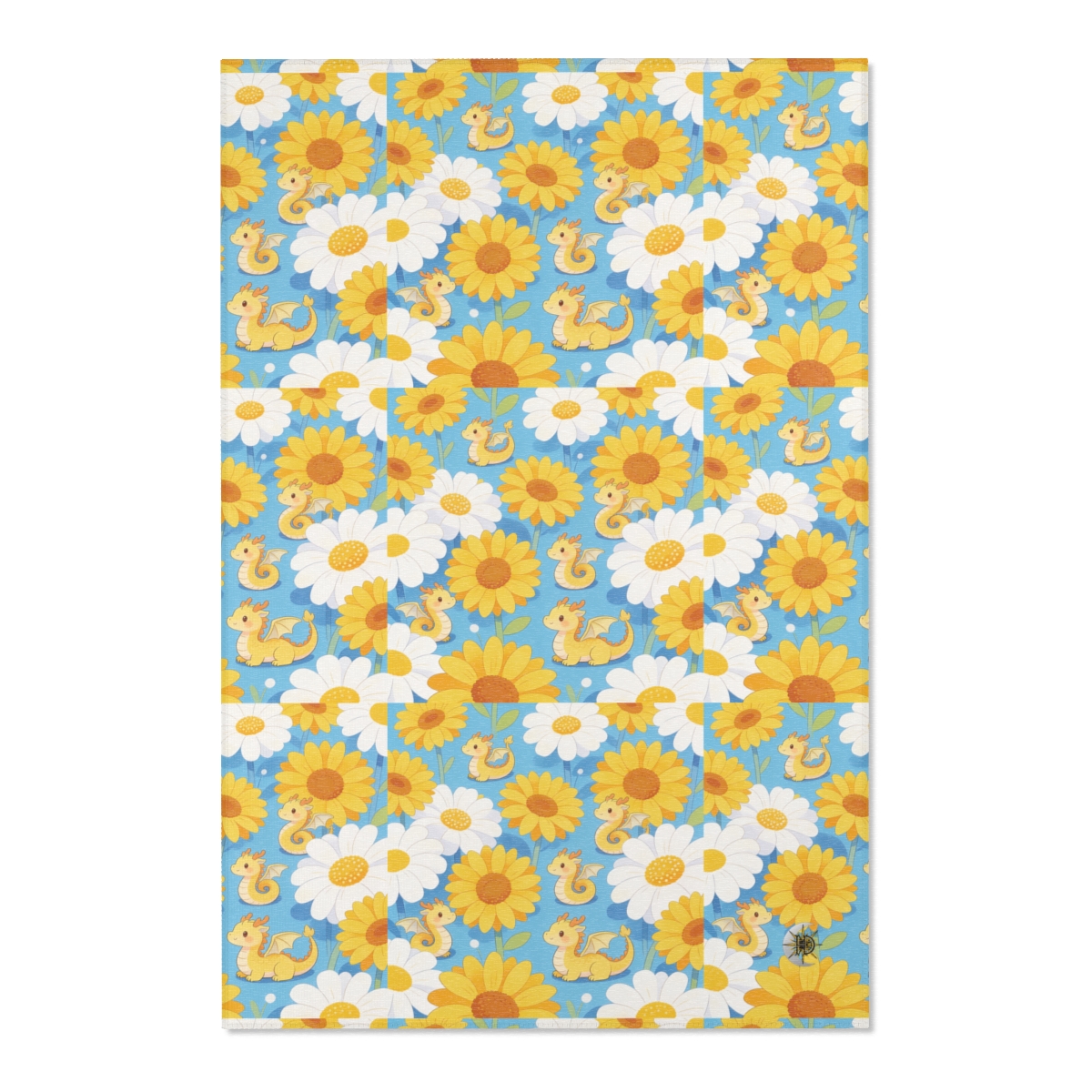 HD Sunshine Dragonlings Polyester Chenille Area Rug — additional view