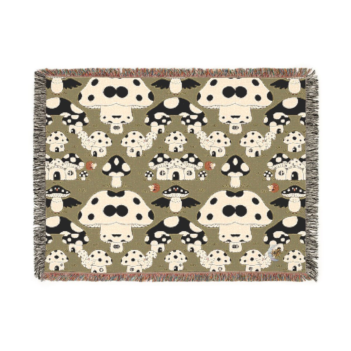 HD Polkadot Hollow 100% Cotton Woven Blanket — additional view