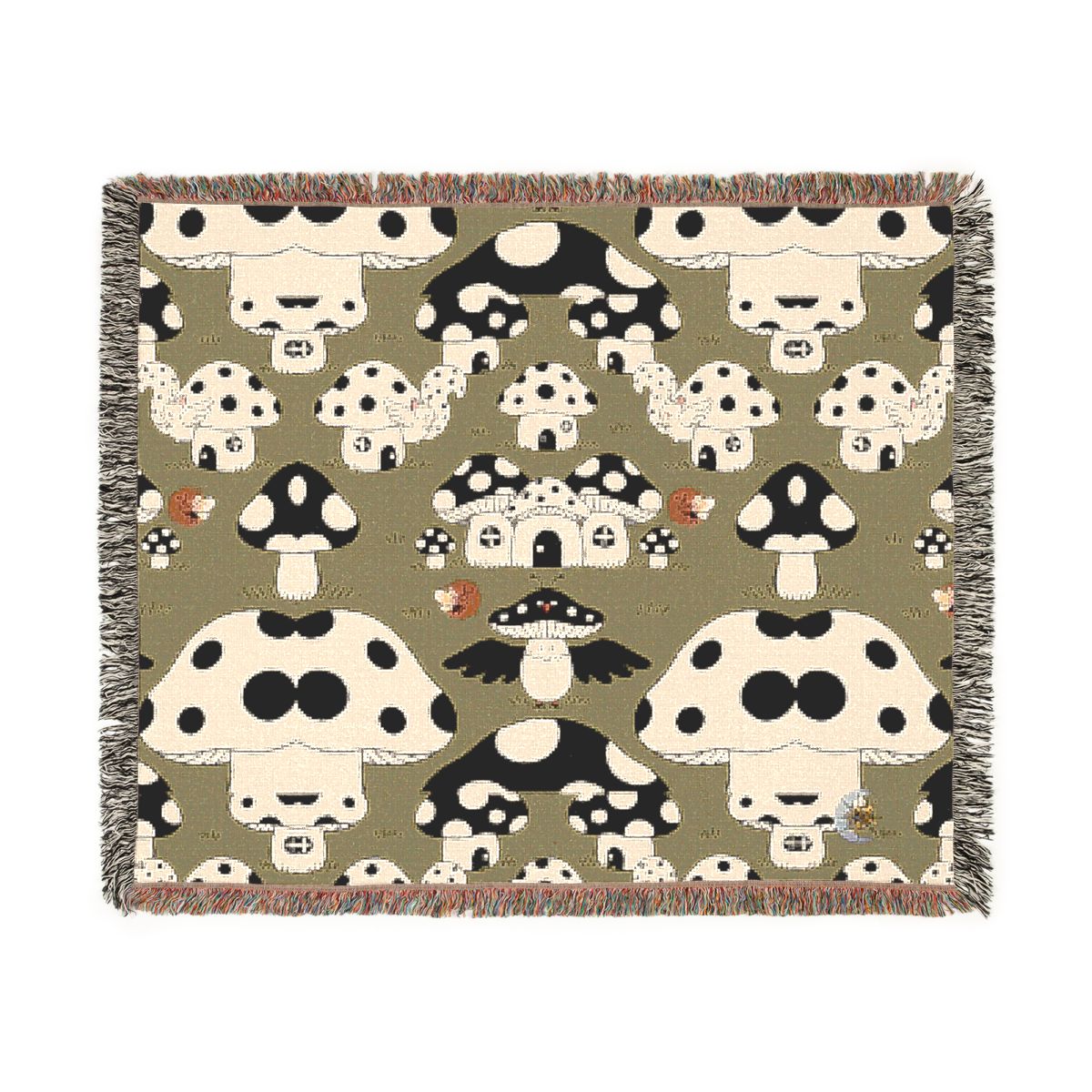 HD Polkadot Hollow 100% Cotton Woven Blanket — additional view