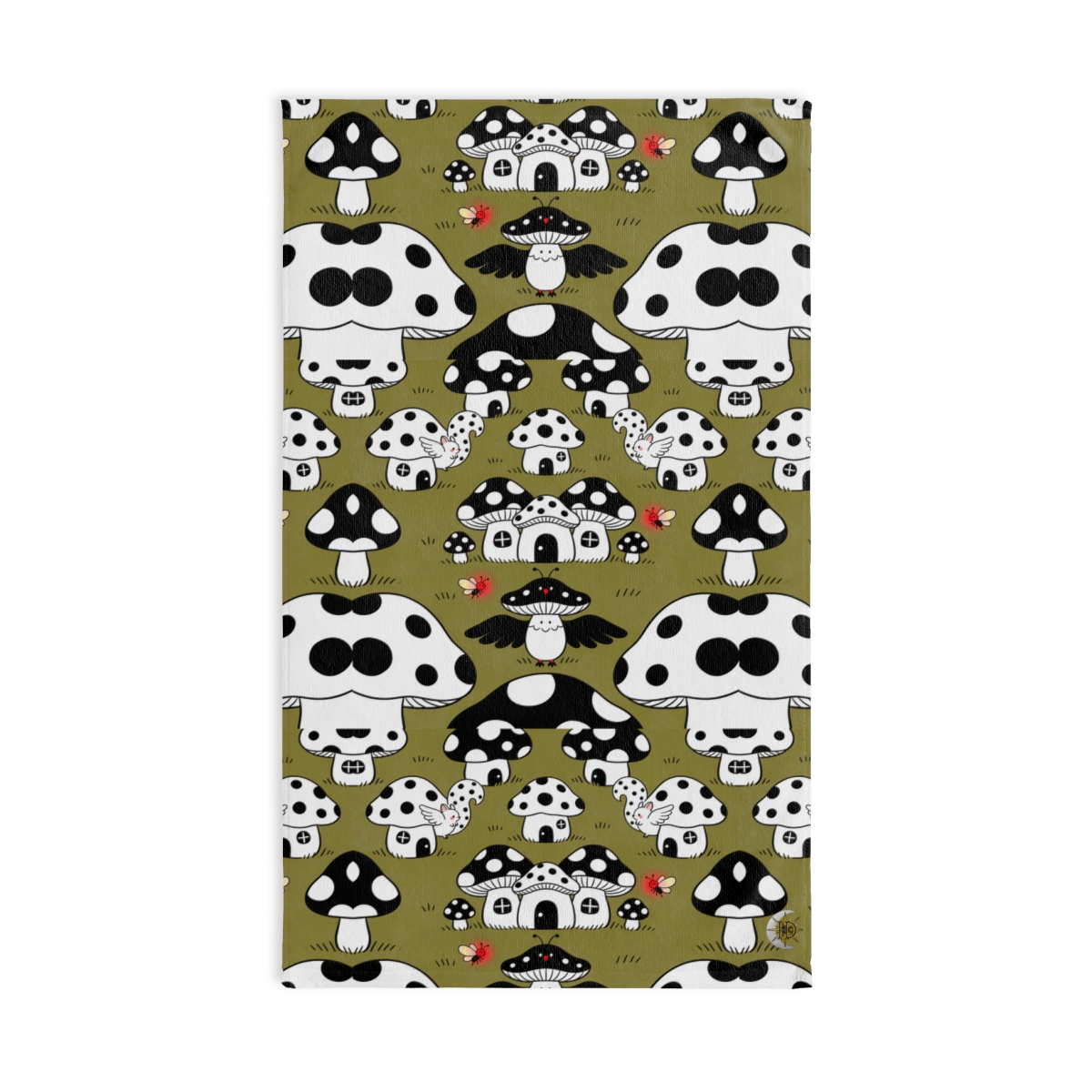 HD Polkadot Hollow Printed Hand Towel