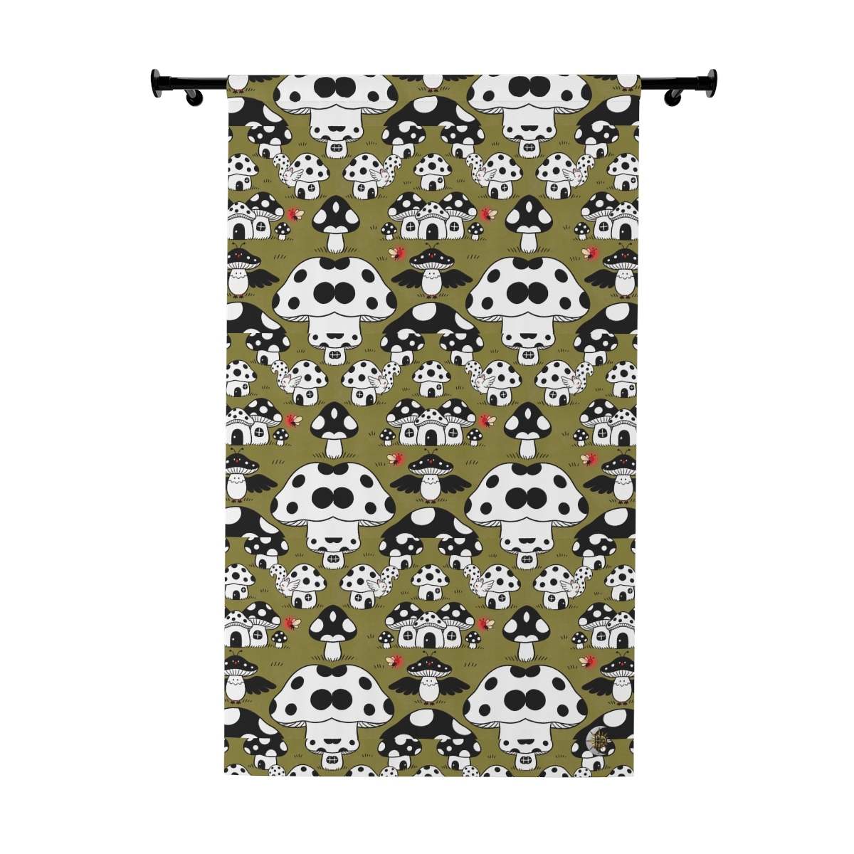 HD Polkadot Hollow Blackout Window Curtain Panel
