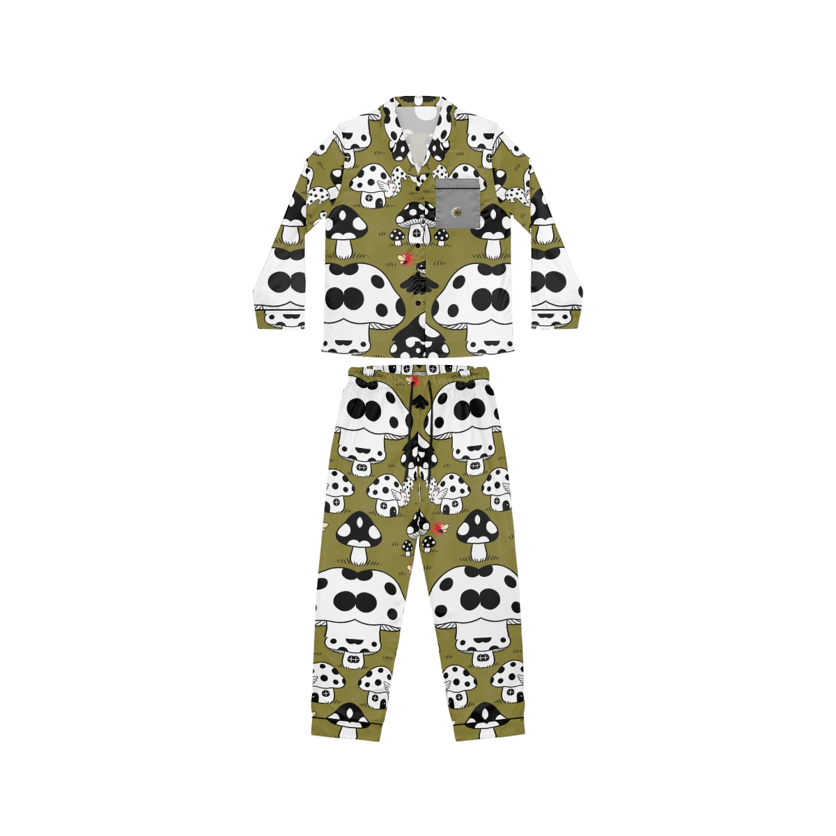 HD Polkadot Hollow Women’s Satin Pajama Set