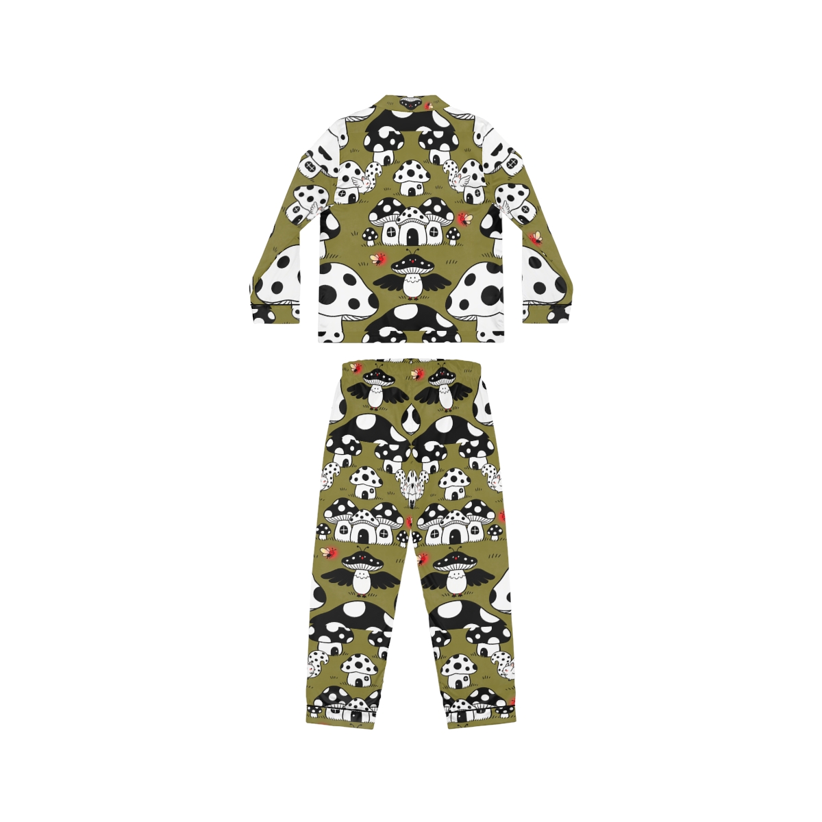 HD Polkadot Hollow Women’s Satin Pajama Set — additional view