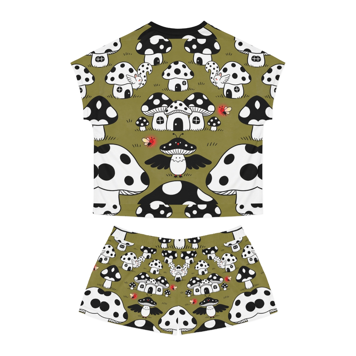 HD Polkadot Hollow Women’s Short Pajama Set — additional view
