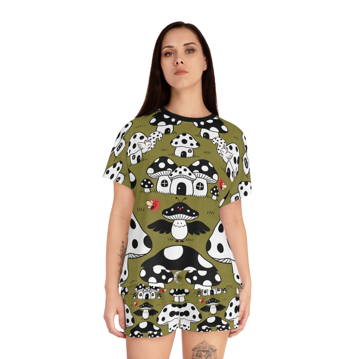 HD Polkadot Hollow Women’s Short Pajama Set — additional view