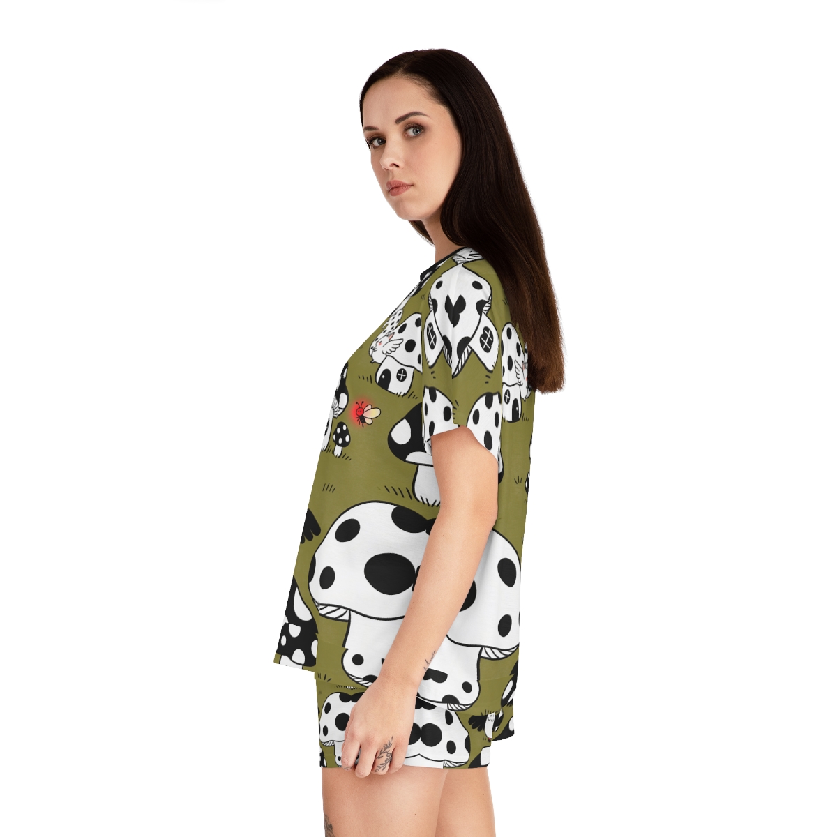 HD Polkadot Hollow Women’s Short Pajama Set — additional view