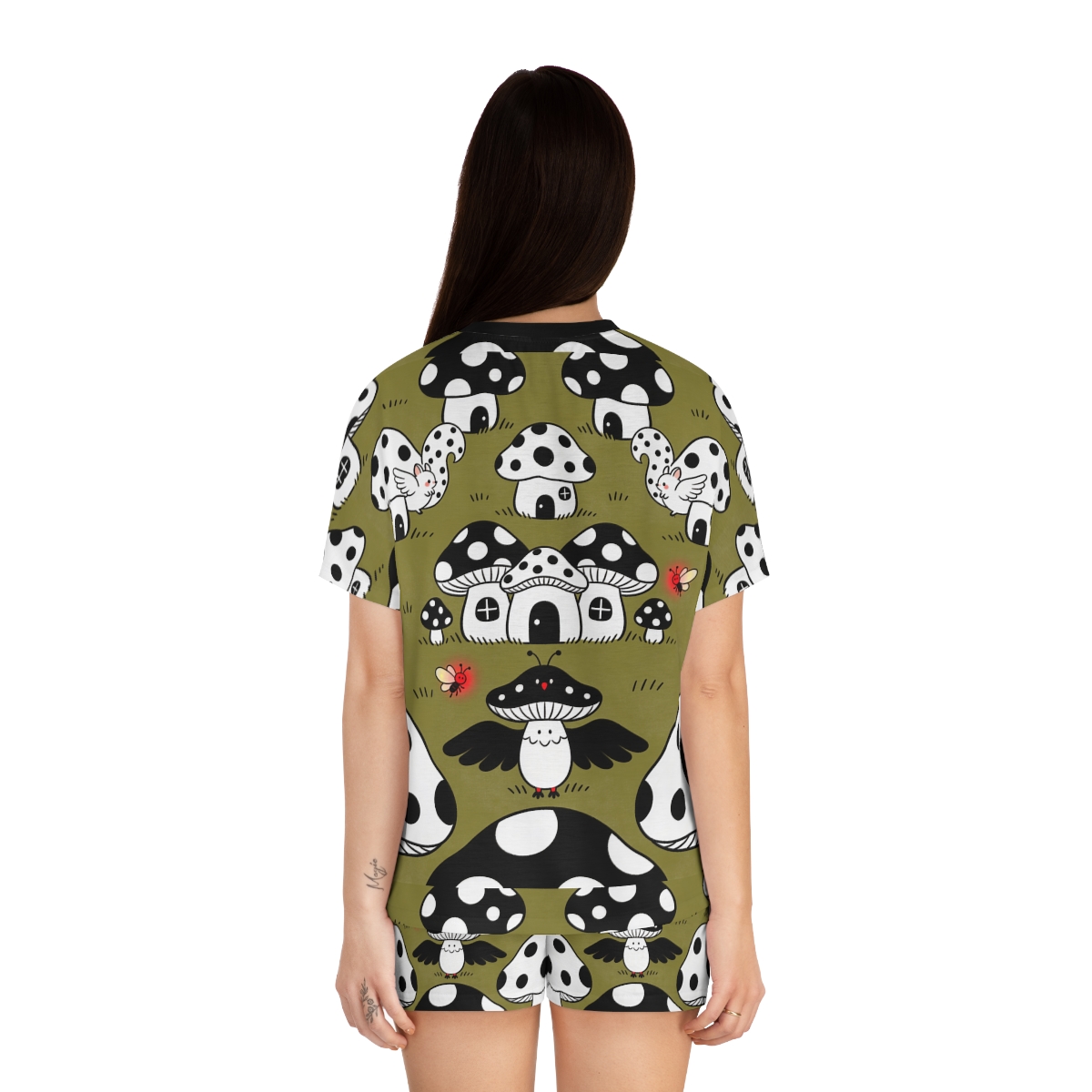 HD Polkadot Hollow Women’s Short Pajama Set — additional view