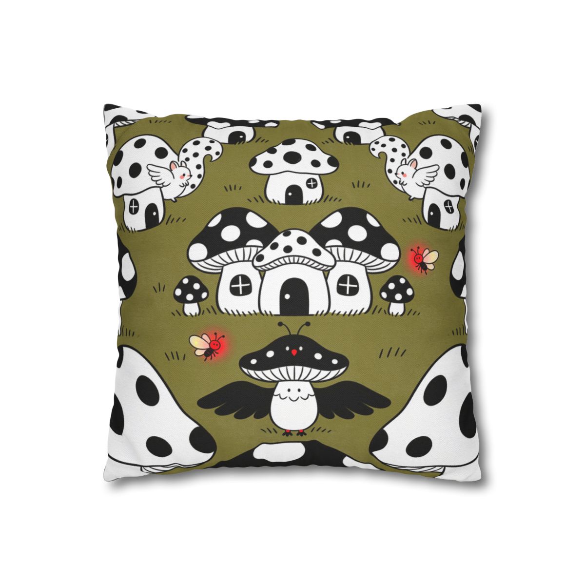 HD Polkadot Hollow Square Polyester Pillow Cover — additional view