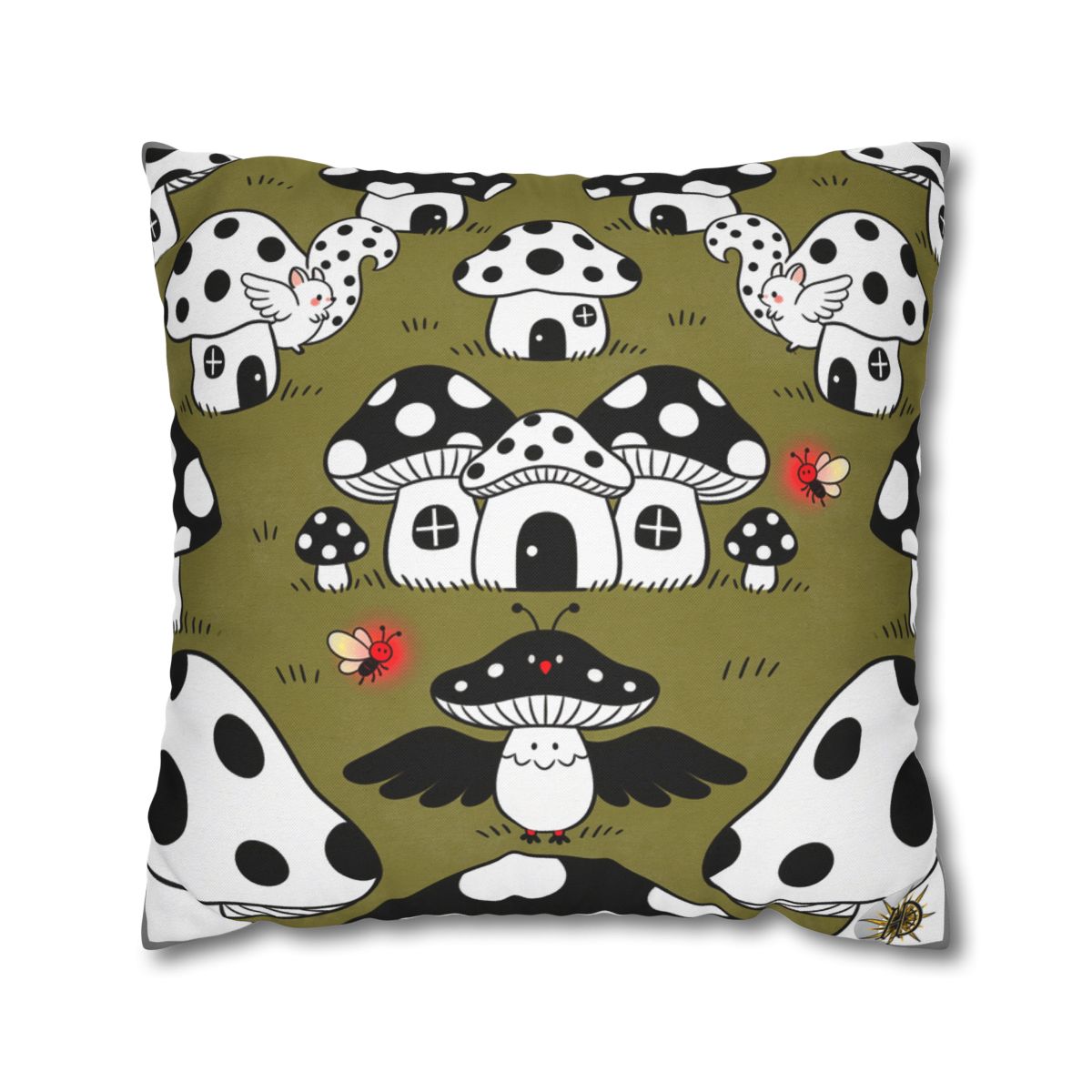 HD Polkadot Hollow Square Polyester Pillow Cover — additional view