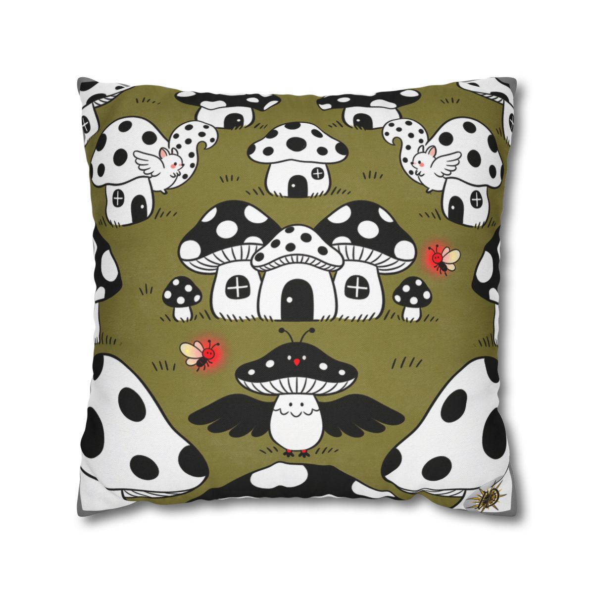 HD Polkadot Hollow Square Polyester Pillow Cover — additional view
