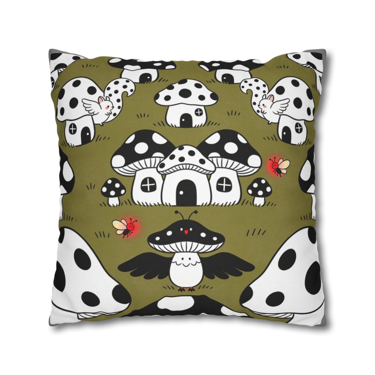 HD Polkadot Hollow Square Polyester Pillow Cover — additional view
