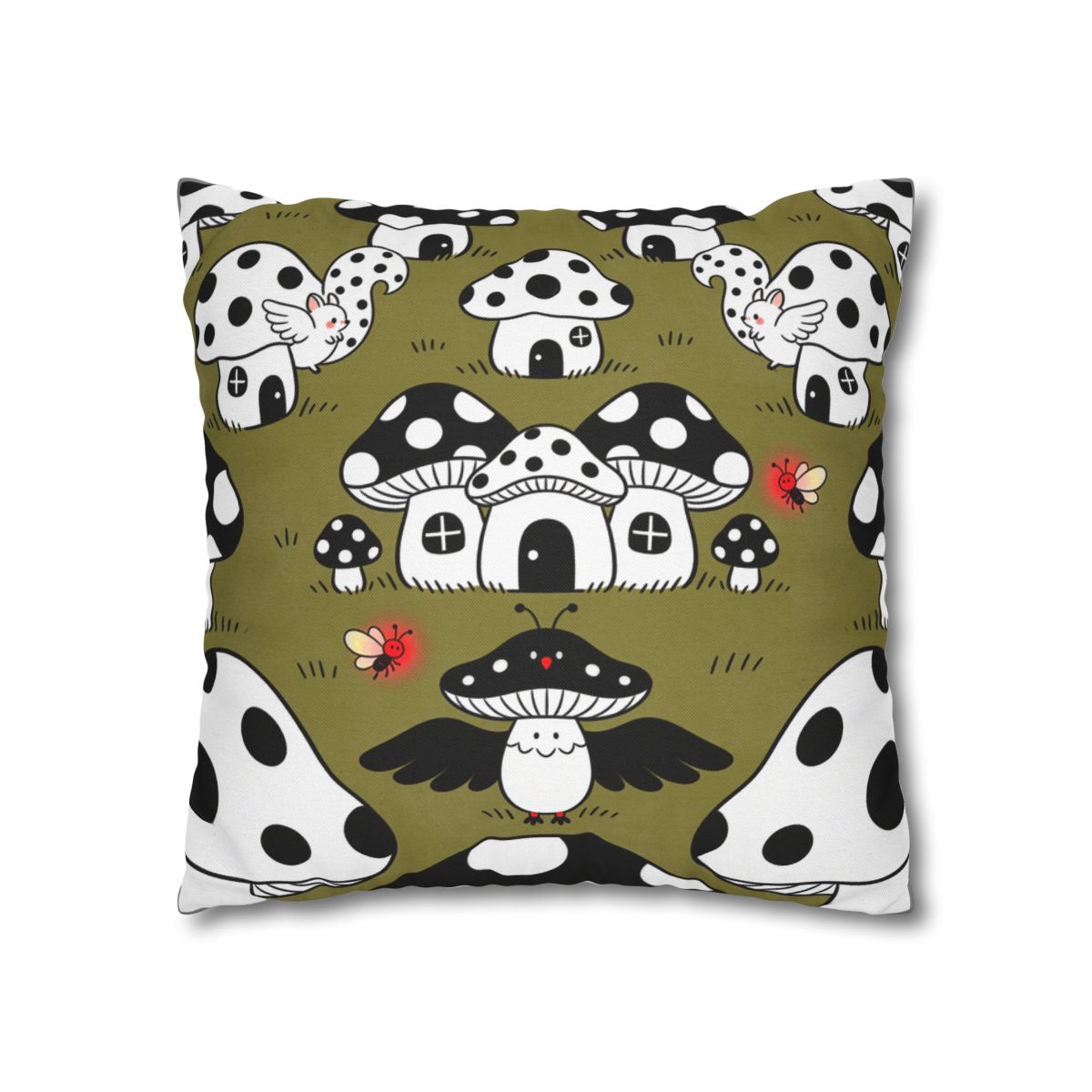 HD Polkadot Hollow Square Polyester Pillow Cover — additional view