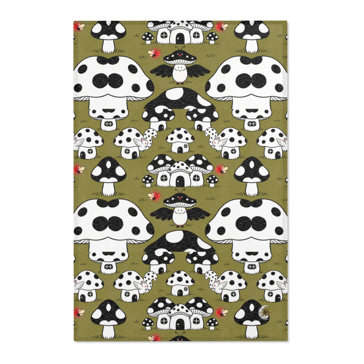 HD Polkadot Hollow Polyester Chenille Area Rug