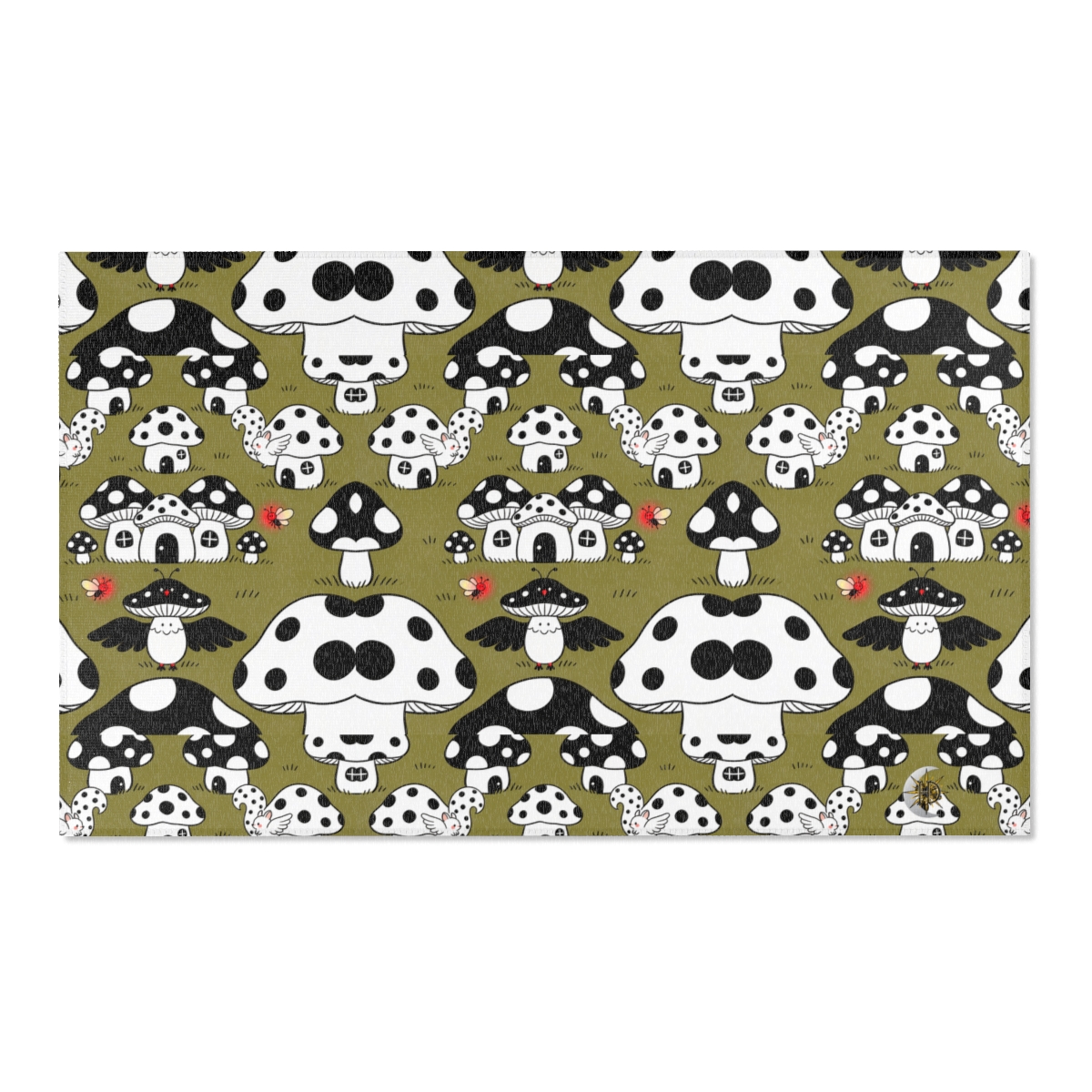 HD Polkadot Hollow Polyester Chenille Area Rug — additional view
