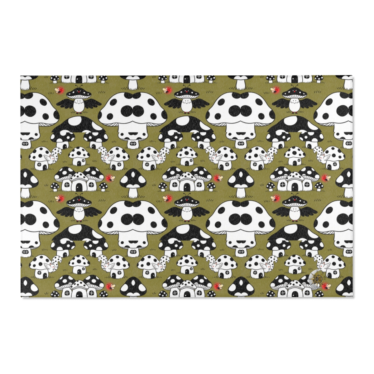 HD Polkadot Hollow Polyester Chenille Area Rug — additional view