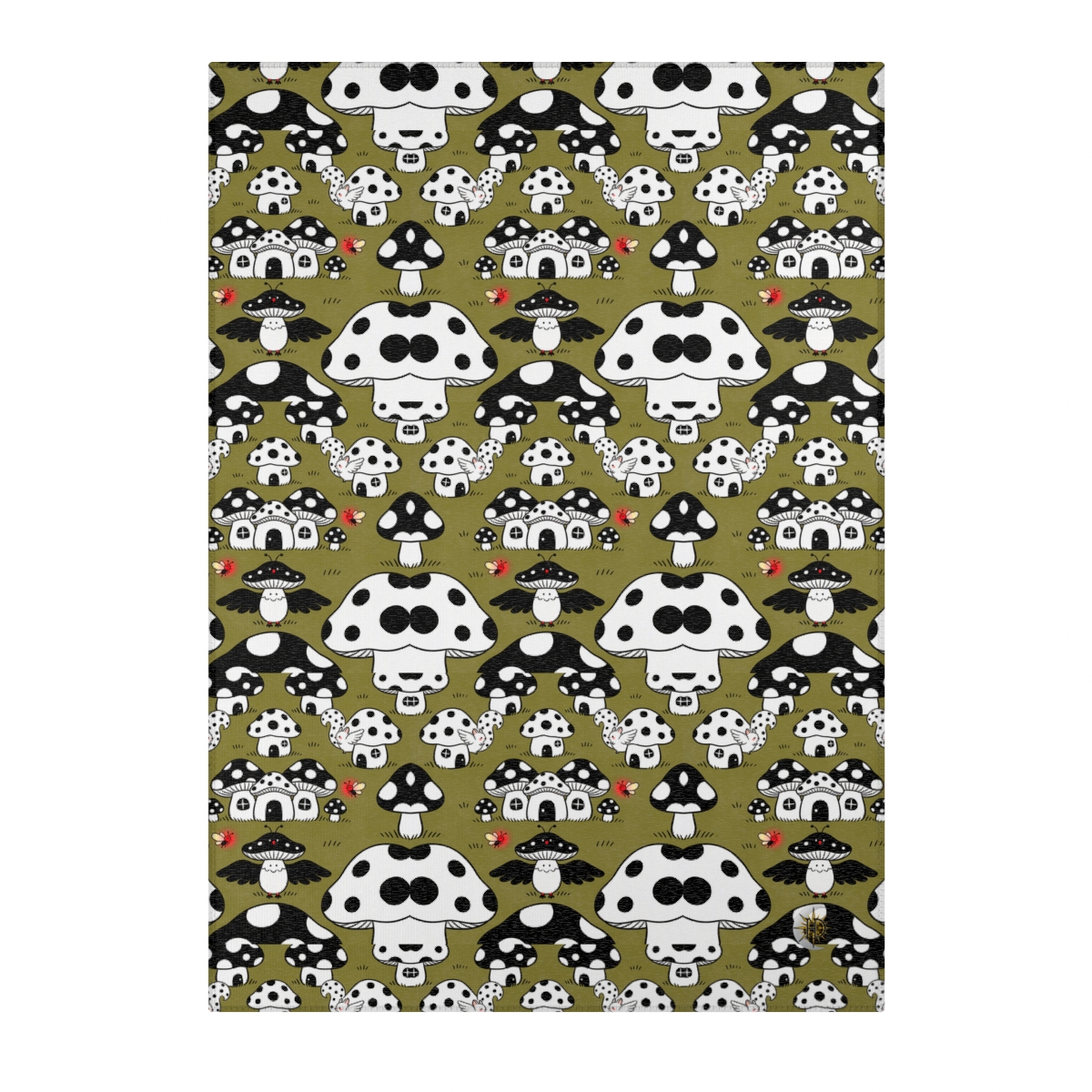 HD Polkadot Hollow Polyester Chenille Area Rug — additional view