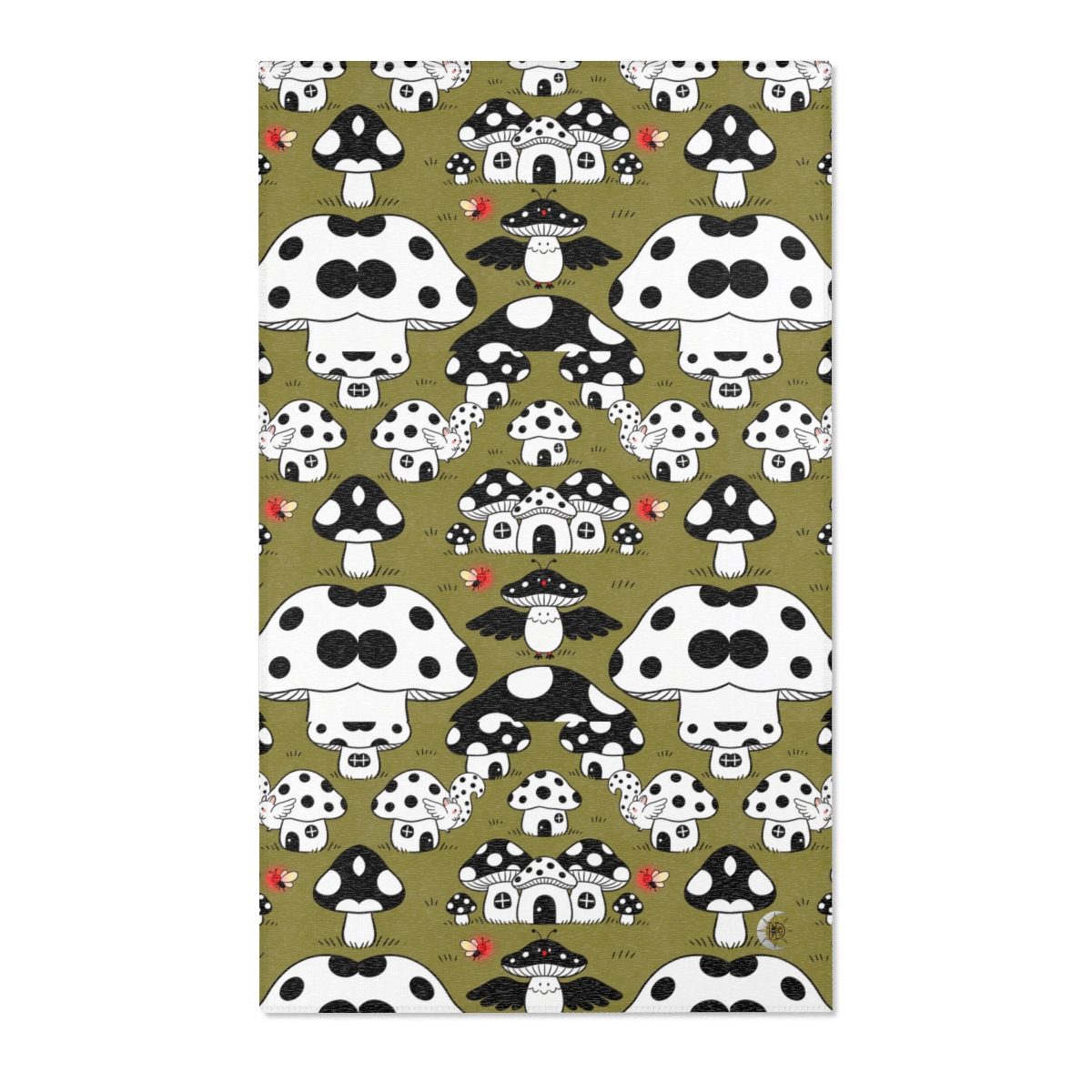 HD Polkadot Hollow Polyester Chenille Area Rug — additional view