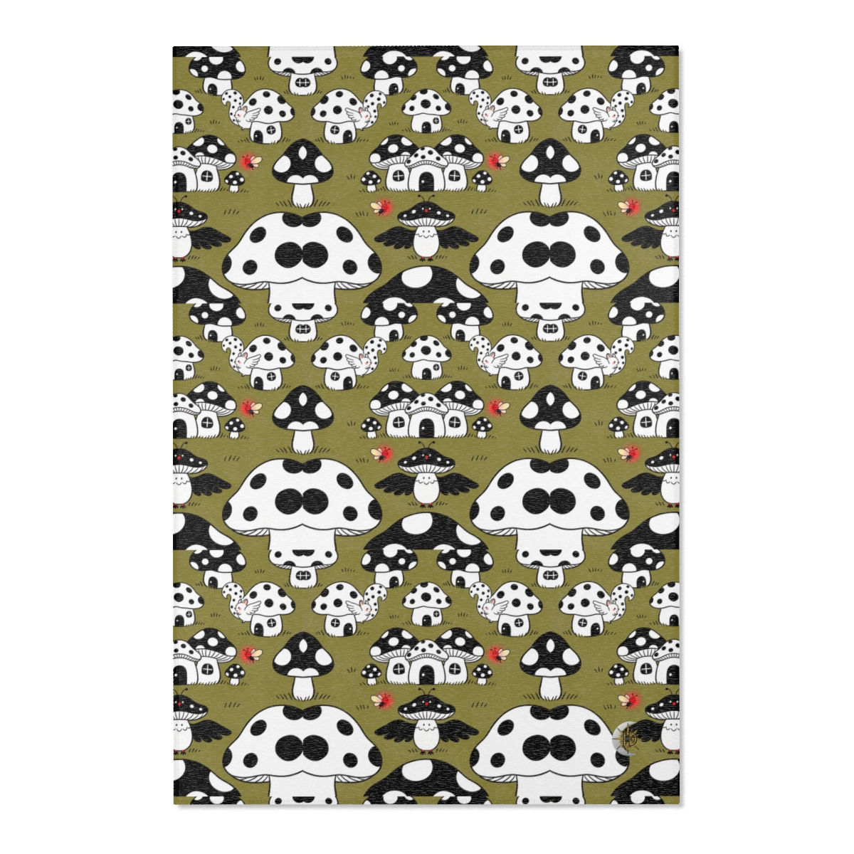 HD Polkadot Hollow Polyester Chenille Area Rug — additional view