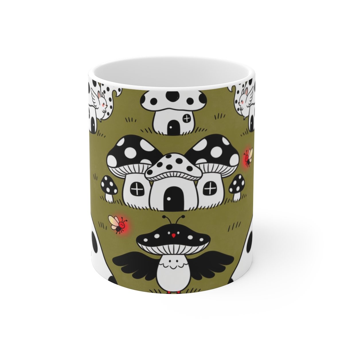 HD Polkadot Hollow Ceramic Mug 11oz