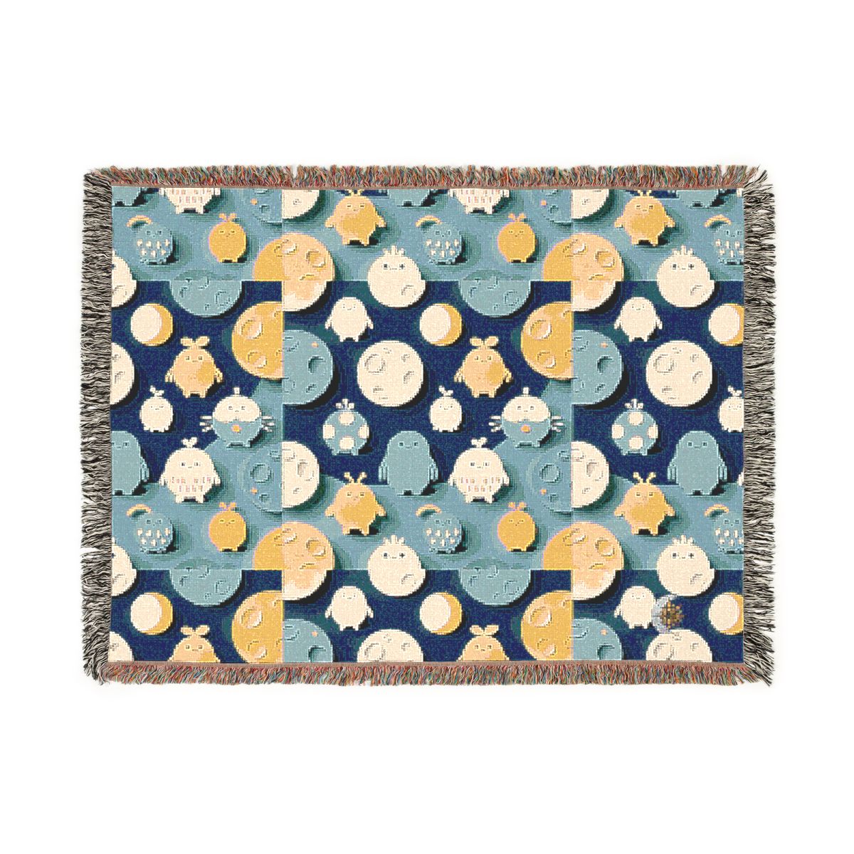 HD Moonbutton Friends 100% Cotton Woven Blanket — additional view