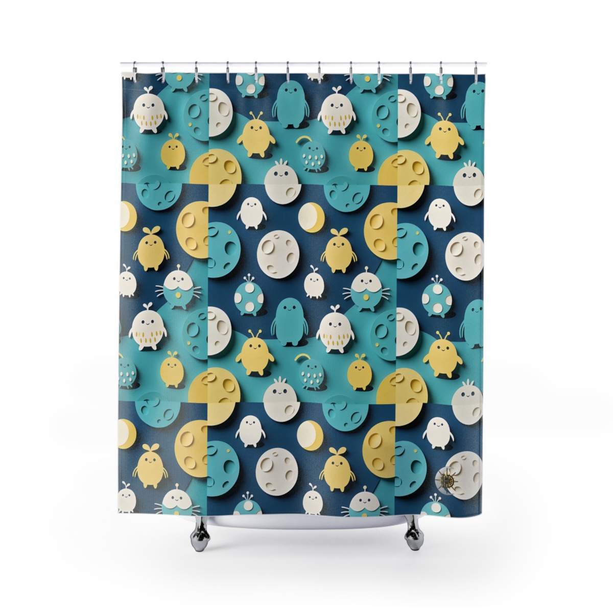HD Moonbutton Friends Shower Curtain