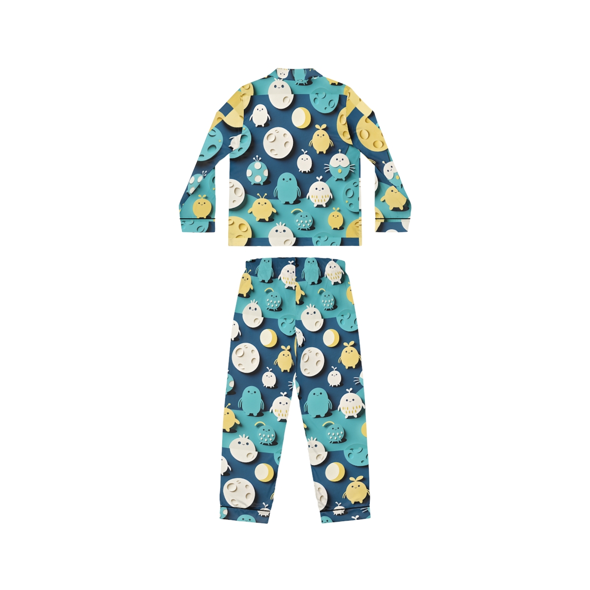 HD Moonbutton Friends Women’s Satin Pajama Set — additional view