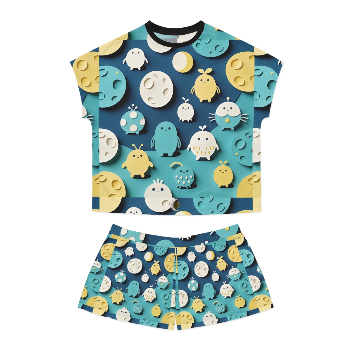 HD Moonbutton Friends Women’s Short Pajama Set