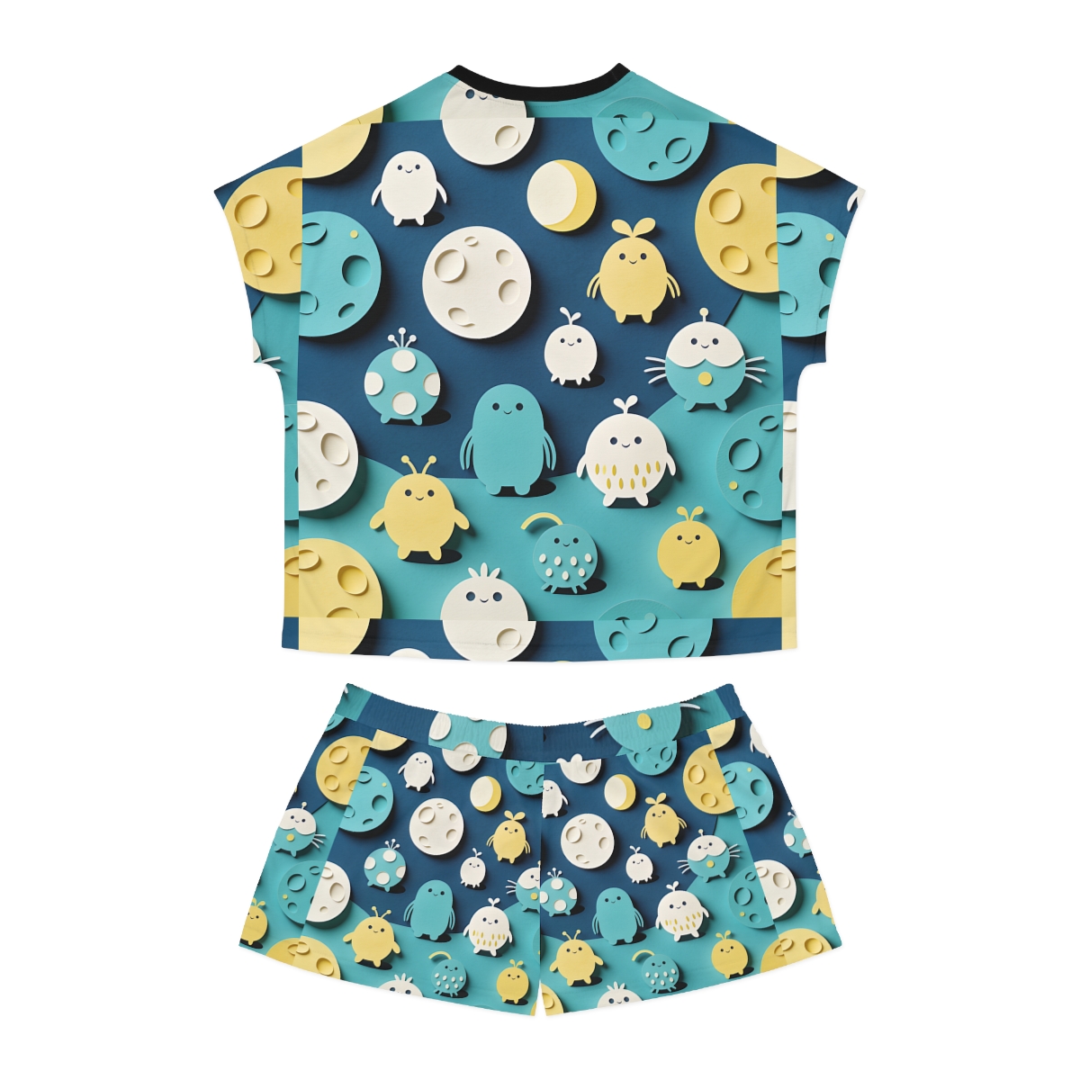 HD Moonbutton Friends Women’s Short Pajama Set — additional view