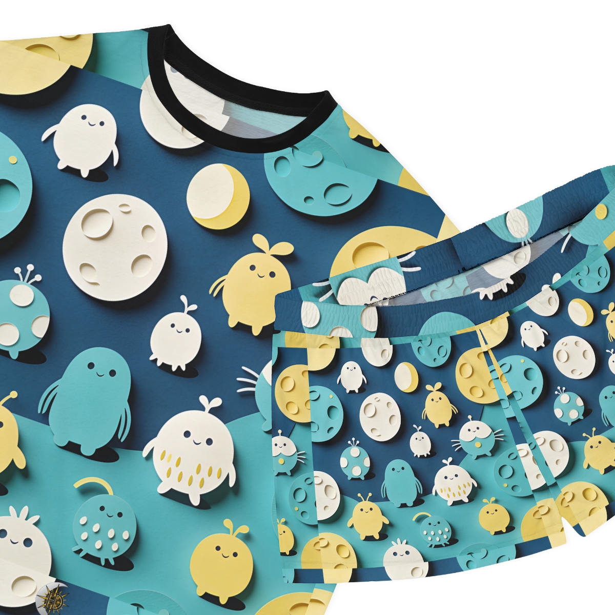HD Moonbutton Friends Women’s Short Pajama Set — additional view