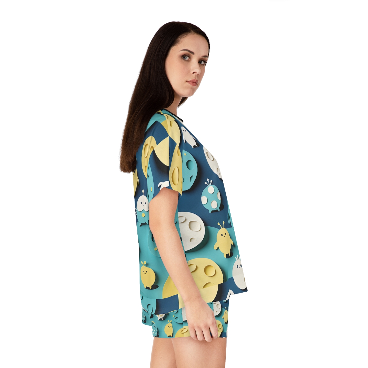 HD Moonbutton Friends Women’s Short Pajama Set — additional view