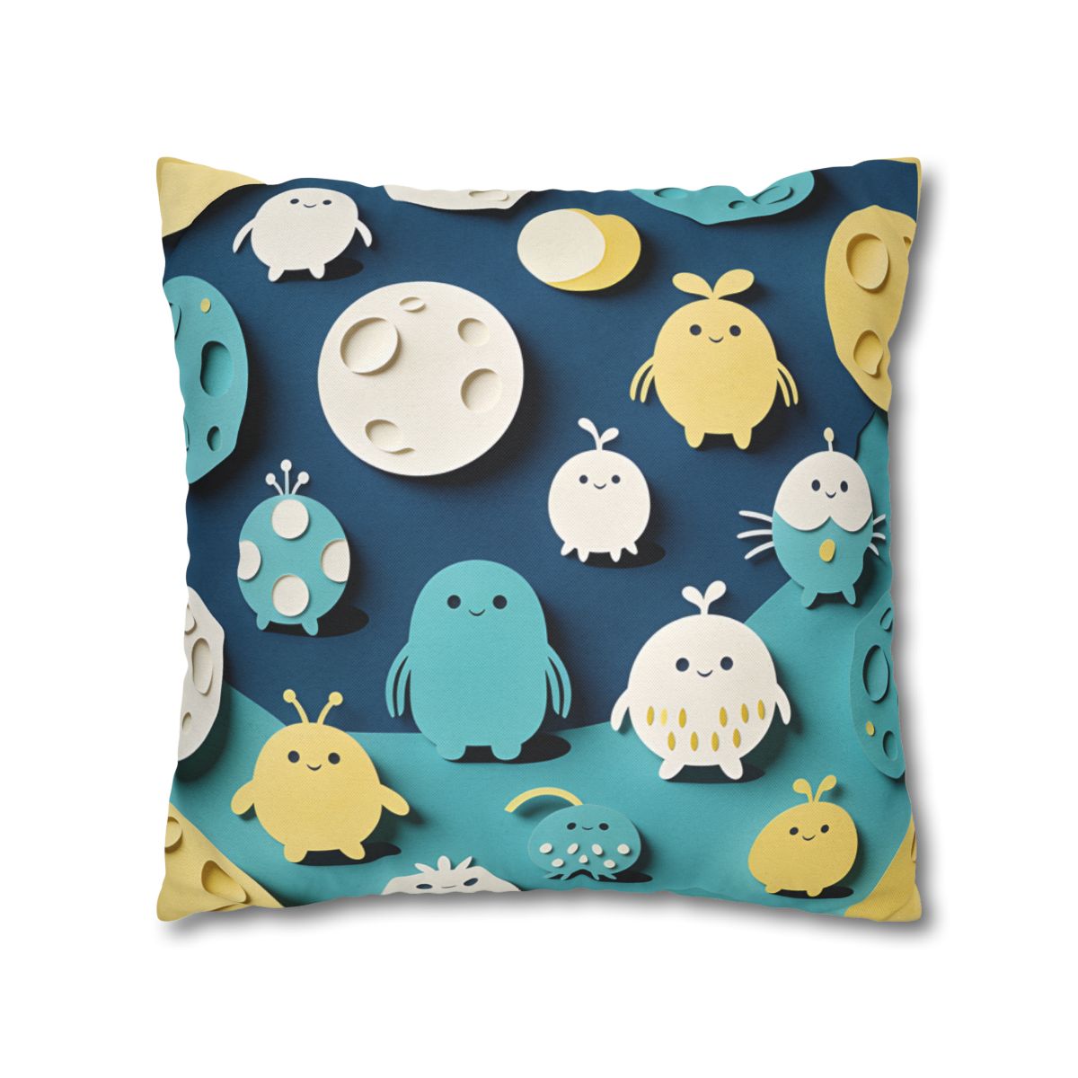 HD Moonbutton Friends Square Polyester Pillow Cover — additional view