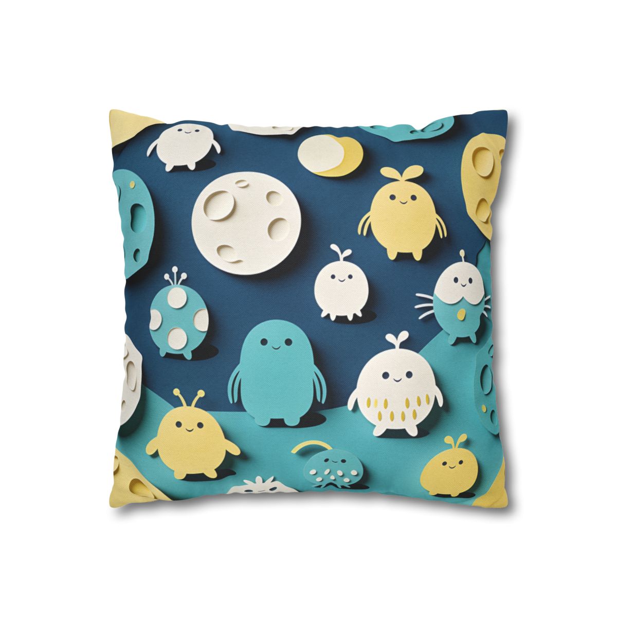 HD Moonbutton Friends Square Polyester Pillow Cover — additional view