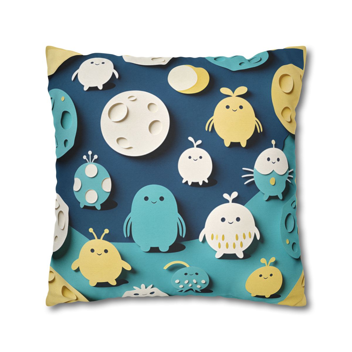 HD Moonbutton Friends Square Polyester Pillow Cover — additional view