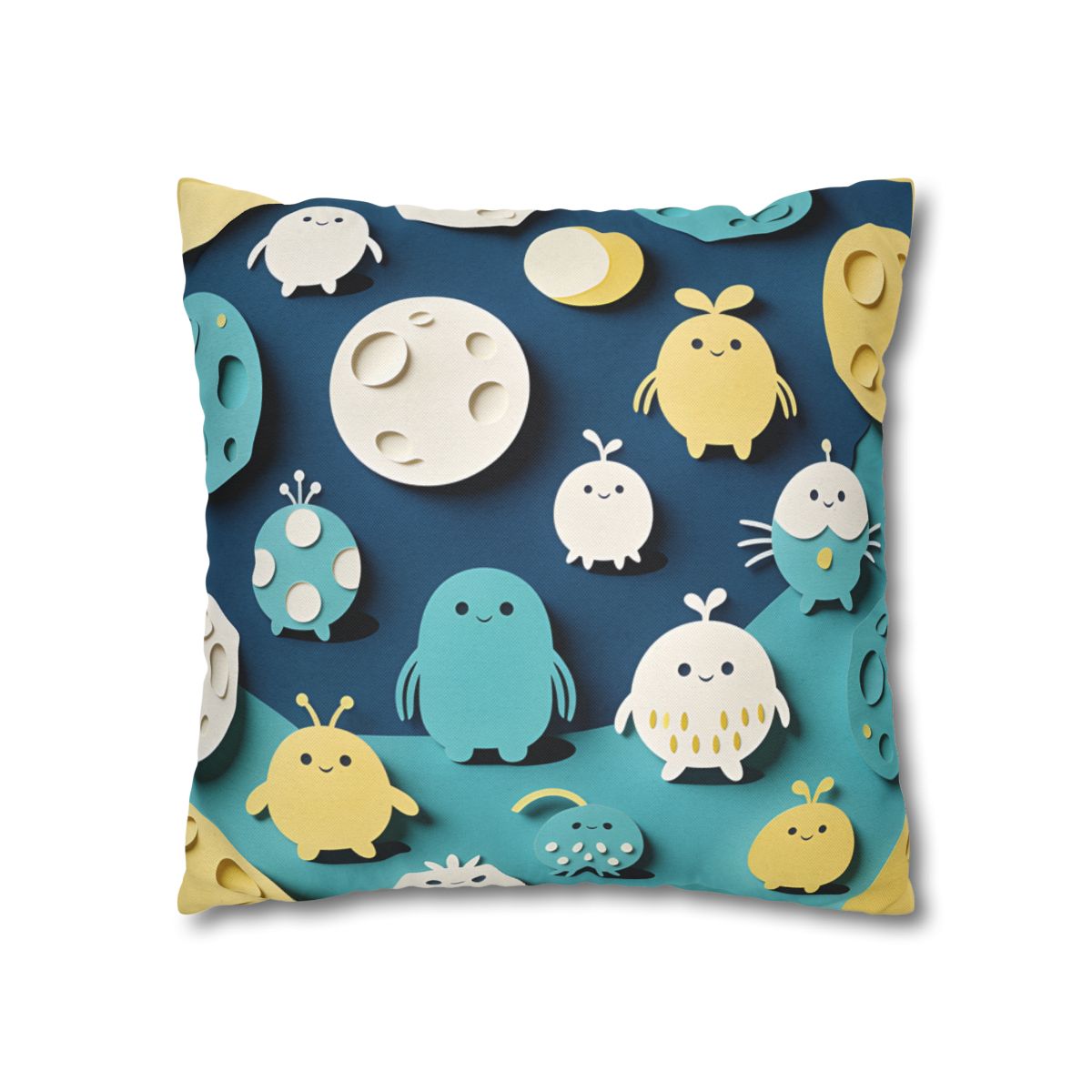 HD Moonbutton Friends Square Polyester Pillow Cover — additional view