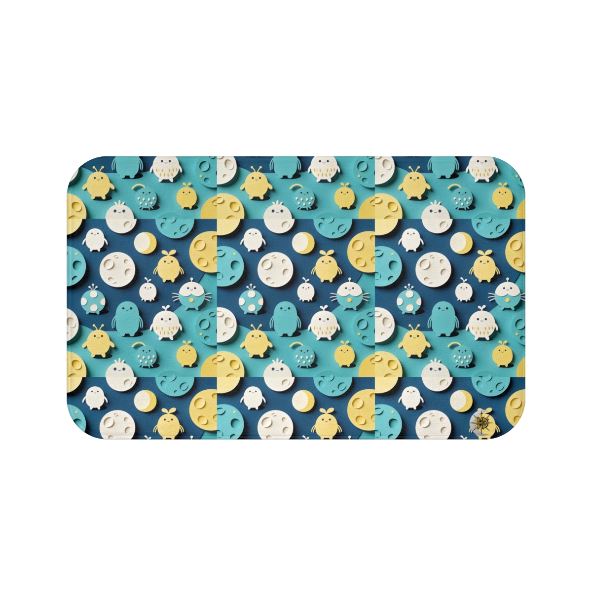 HD Moonbutton Friends Memory-Foam Bath Mat