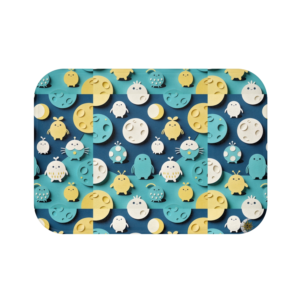 HD Moonbutton Friends Memory-Foam Bath Mat — additional view