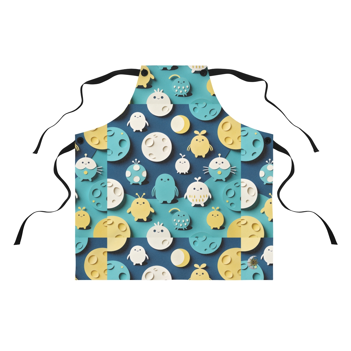 HD Moonbutton Friends Polyester Kitchen Apron