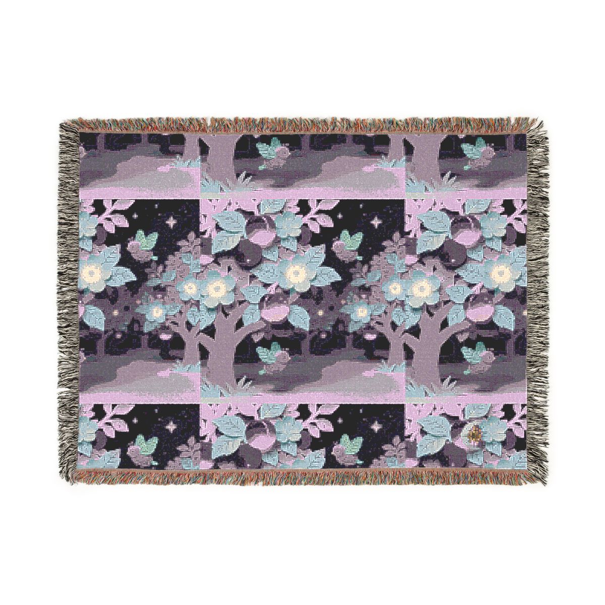 HD Violet Orchard Sprites 100% Cotton Woven Blanket — additional view
